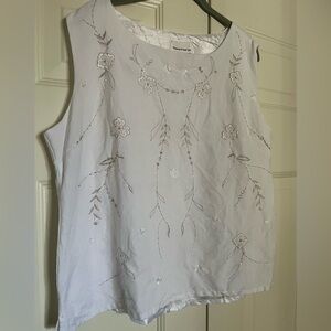 Rene Margo Embroidered Sleeveless